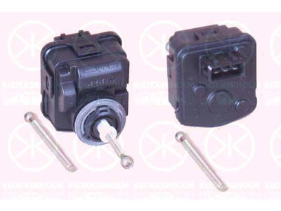Actuator, headlight levelling, Hella, electronically controlled
