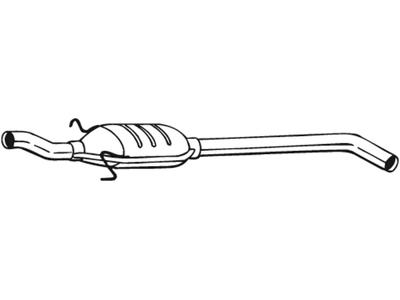 Centre Muffler, See accessories list for additionally required parts:  