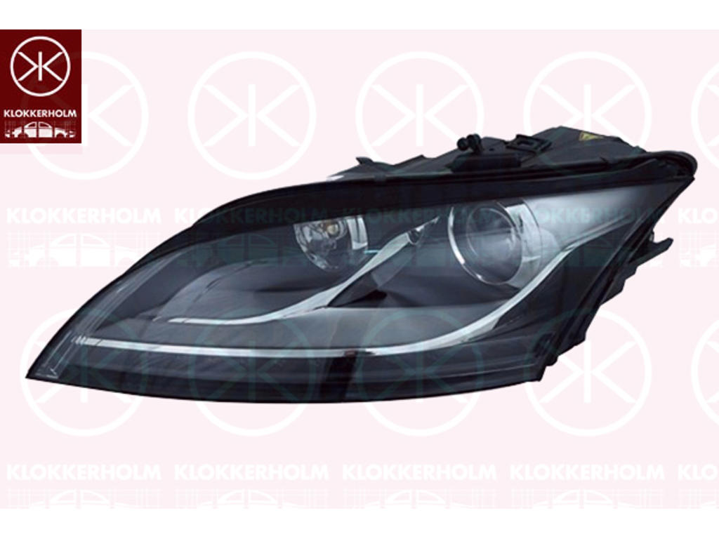 Huvudstrålkastare, Höger, Ljusstyrka [lx]: 25, Bi-Xenon, med adaptivt kurvljus AFS, med dimstrålkastare, D1S (Gasurladdningslampa), PY21W, utan styrenhet för xenon, med stäämotor för lysviddsreglering, AL