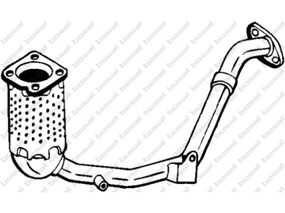 Catalytic Converter, with mounting parts, Emission Standard: Euro 3