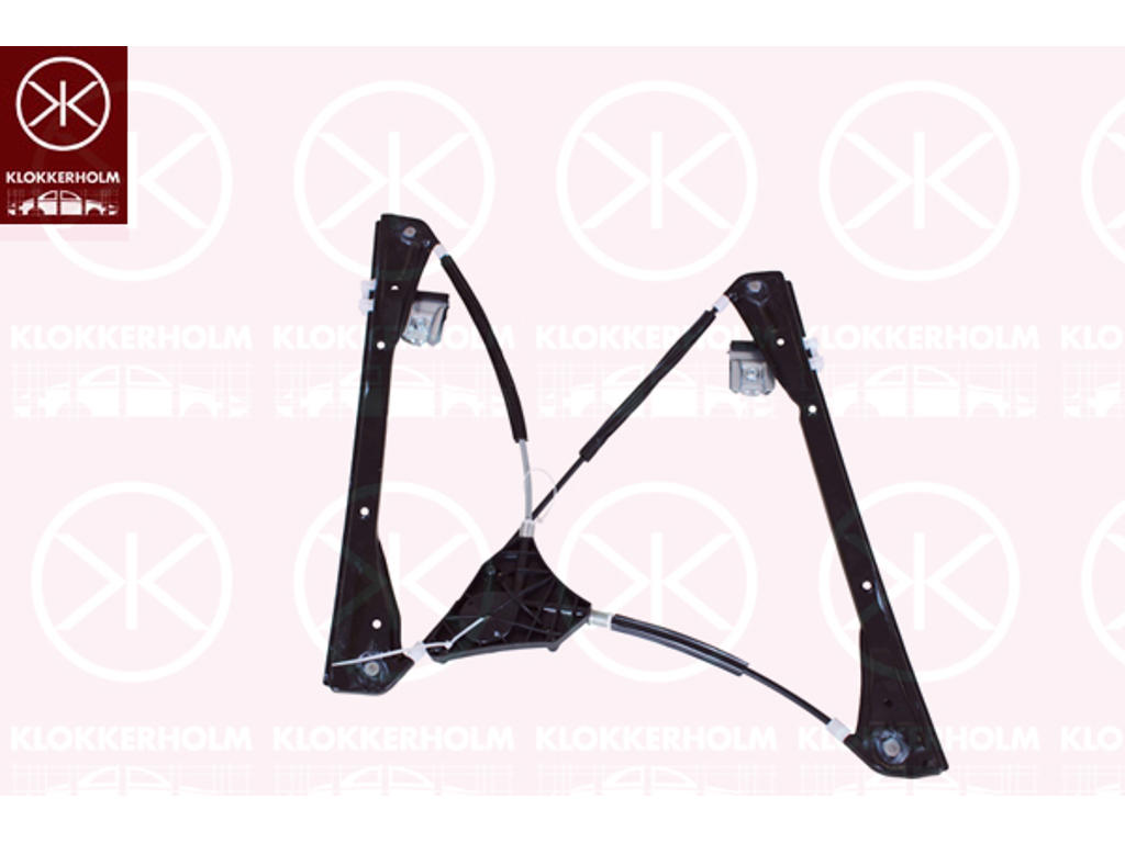 Window Regulator, 4-dr, OE-type, without electric motor, Electric, Left Front