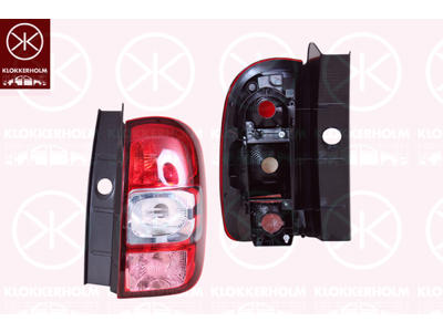 Tail Light Assembly, without bulb holder, Right