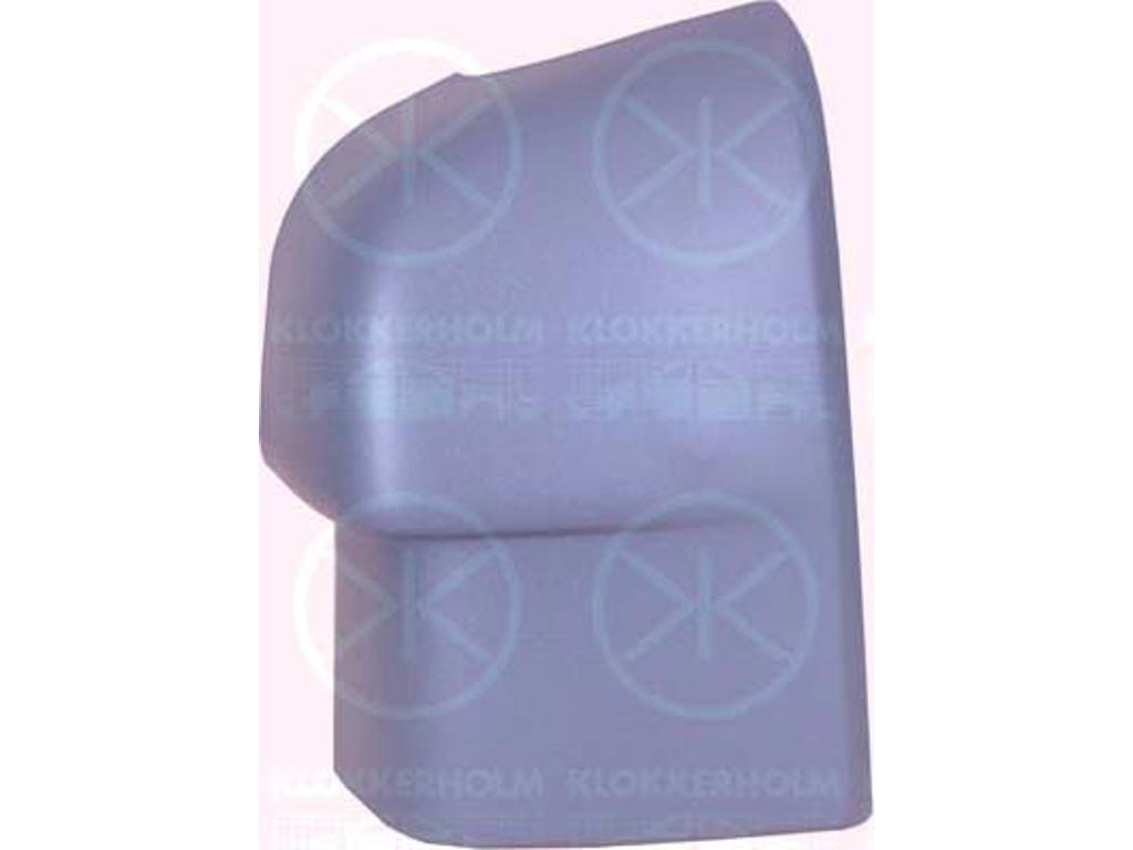 Bumper, grey, Right Rear