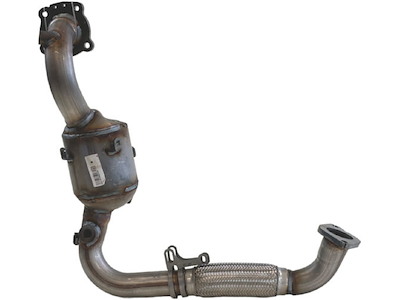 Catalytic Converter, with mounting parts, Euro 5, Emission Standard: Euro 6