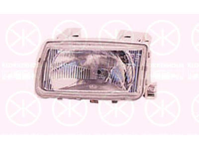 Headlight, H4, for vehicles without headlight levelling, Hella, Left, Number of pins: 4, Illuminance [lx]: 20