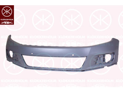 Bumper, w/primer, Standard, Front, with hole(s) for park distance control