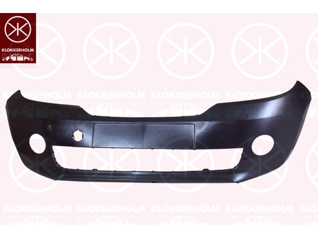 Bumper, Front, Smooth, with hole(s) for fog lights