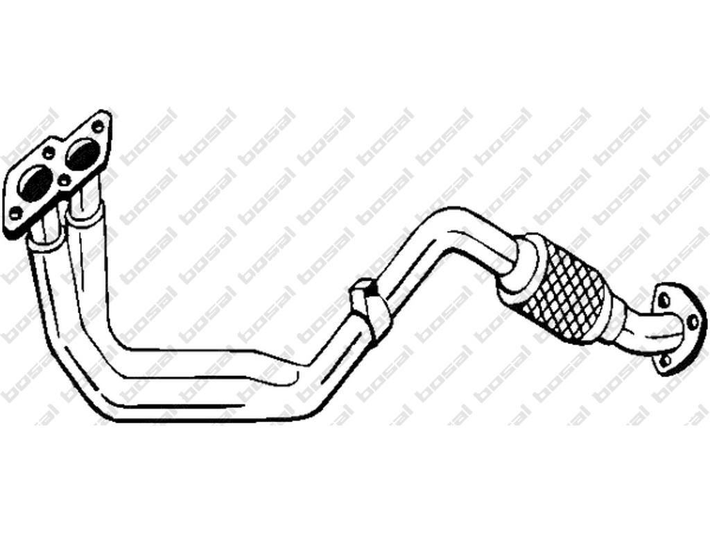 Exhaust Pipe, See accessories list for additionally required parts:  
