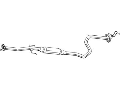 Centre Muffler, See accessories list for additionally required parts:  