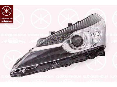 Headlight, Left, Illuminance [lx]: 20, Xenon, with motor for headlamp levelling, without control unit for Xenon, Farba