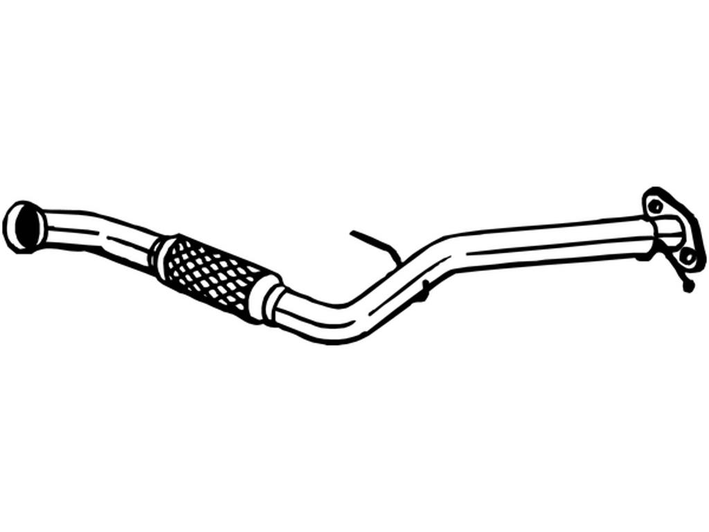 Exhaust Pipe, See accessories list for additionally required parts:  