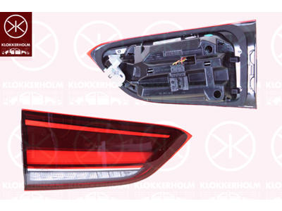 Kombinationsbackljus, Höger, innerdel, för fordon med LED-strålkastare, LED, med lamphållare, P21W, OLSA