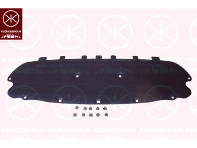 Engine Compartment Noise Insulation, Centre Section, Fitting Position: Bonnet