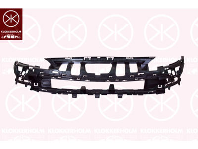 Support, bumper, Plastic, Front, Upper section