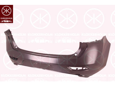 Bumper, Rear, black