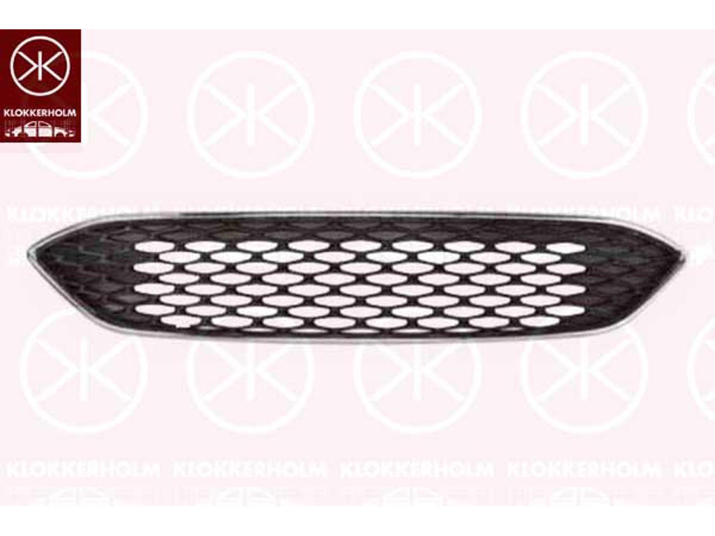 Ventilationsgaller, stötfångare, Fram, krom/svart, överdel, Fordonsutrustningslinje/-variant: TREND