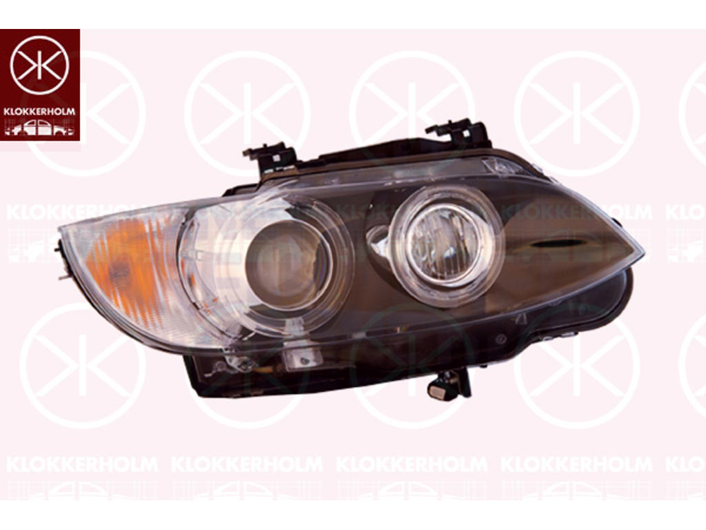 Huvudstrålkastare, Höger, Bi-Xenon, med stäämotor för lysviddsreglering, utan styrenhet för xenon, med varselljus, med adaptivt kurvljus AFS, AL