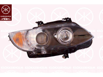 Huvudstrålkastare, Höger, Bi-Xenon, med stäämotor för lysviddsreglering, utan styrenhet för xenon, med varselljus, med adaptivt kurvljus AFS, AL