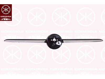 Ventilationsgaller, stötfångare, Fram, överdel, krom/svart