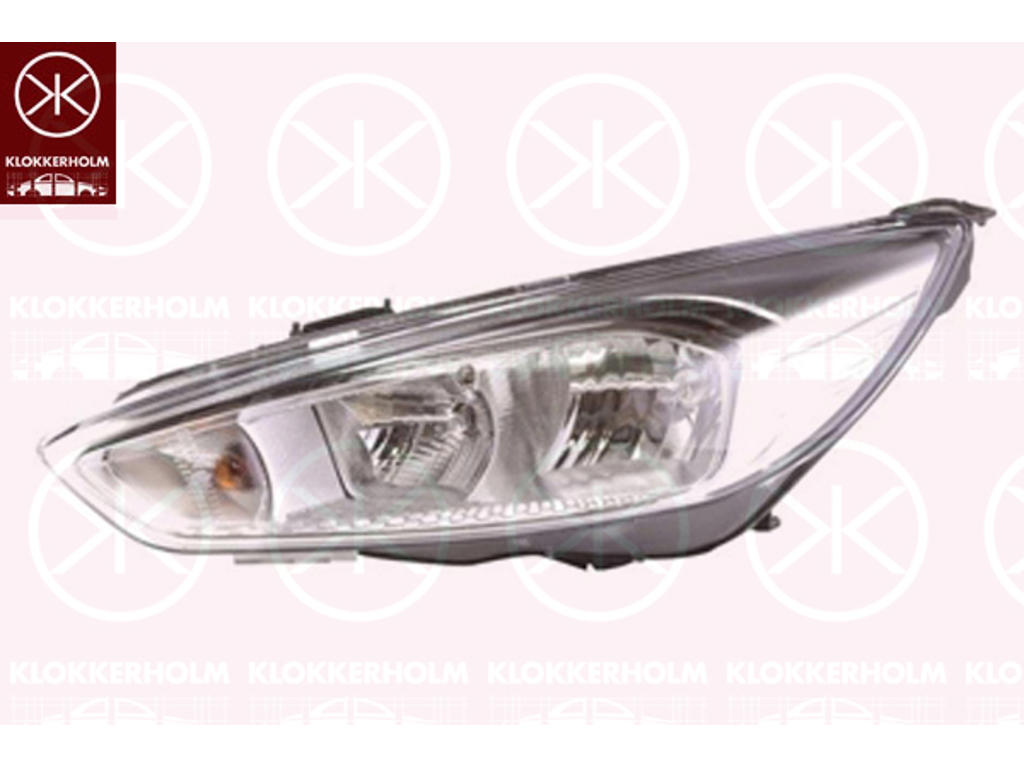 Основная фара, справа, H7/H1, с мотором регулировки дальности света, Varroc