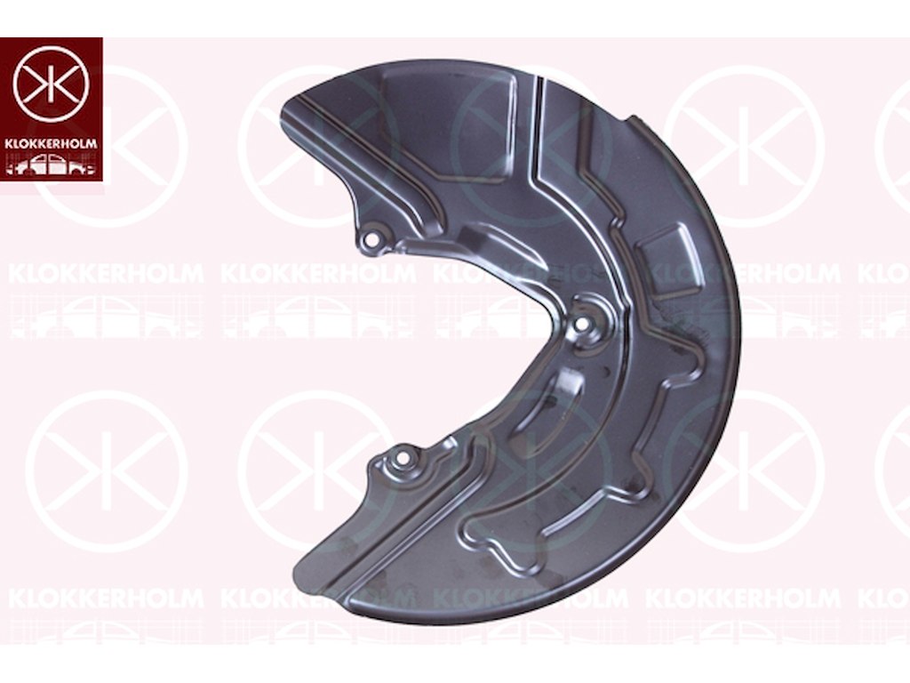 Splash Guard, brake disc, Front Axle Left, for brake disc diameter [mm]: 358, Zinc-coated