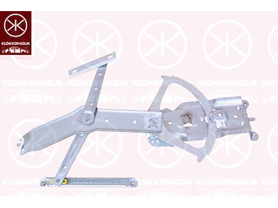 Window Regulator, 2/4-drs, without electric motor, Electric, Left Front
