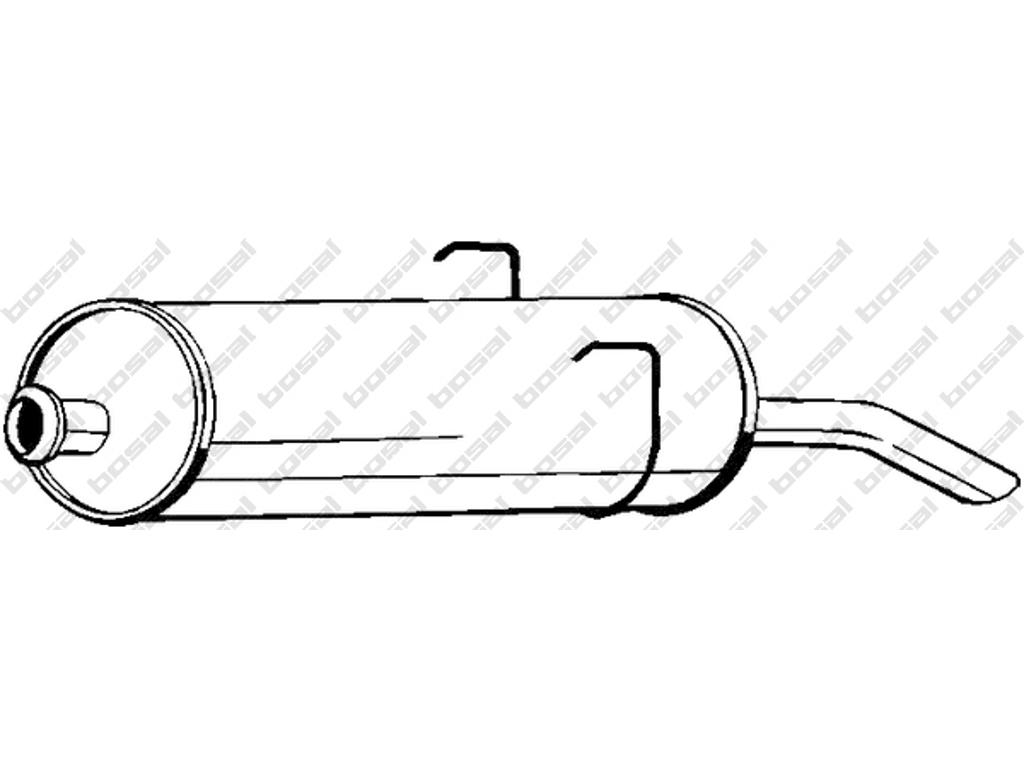Silencieux arrière, dautres articles nécessaires: cf. liste daccessoires:  