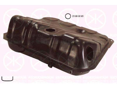 Fuel Tank, inj, with gasket/seal, 40L