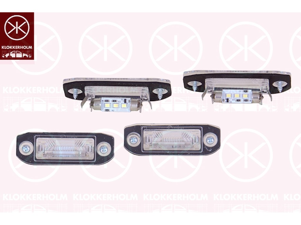 Belysning, skyltbelysning, LED, Tvåsidig, Sats, 2