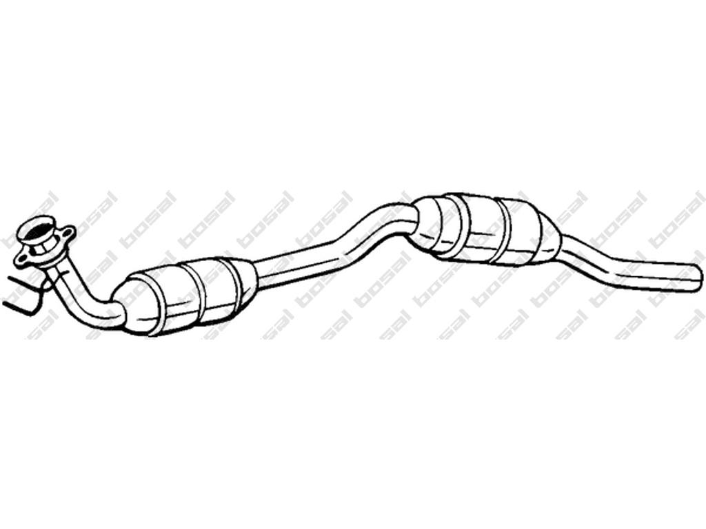 Catalytic Converter, with mounting parts, Emission Standard: Euro 3
