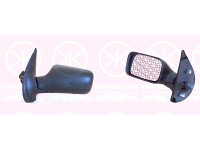 Exterior Mirror, 5-drs, Control: cable pull, Plan, Left