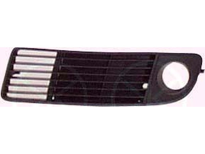 Ventilation Grille, bumper, black, Right Front, with hole(s) for fog lights, without hole(s) for air scoop(s), Outer section