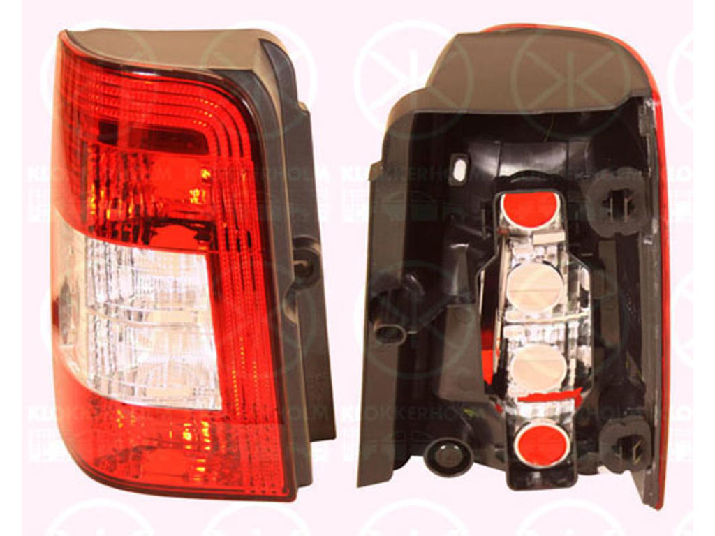 Tail Light Assembly, for vehicles with tailgate, without bulb holder, Left, Indicator Colour: Crystal clear