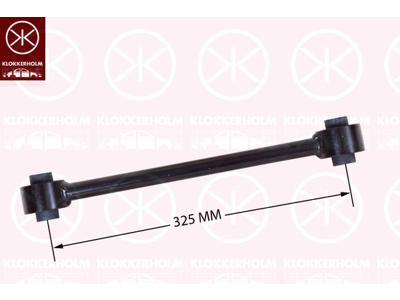 Control/Trailing Arm, wheel suspension, with bush, Front Section, Lower Section, Rear Axle Lower, for control arm