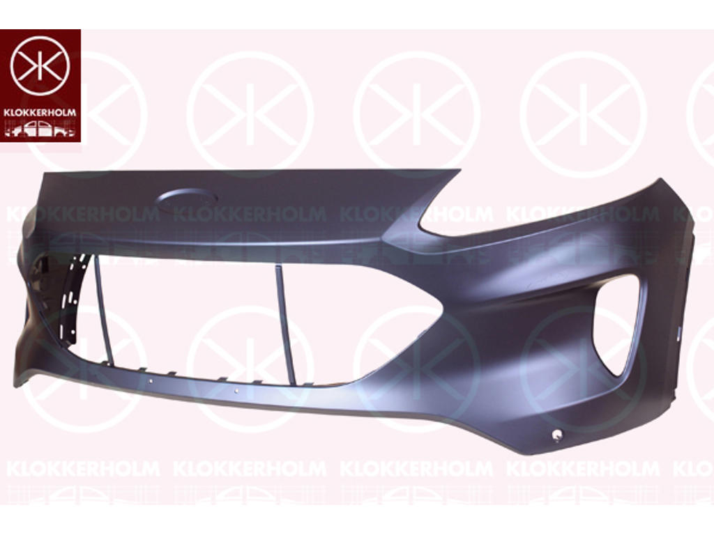 Bumper, w/primer, Front, with hole(s) for park distance control, Number of bores: 4