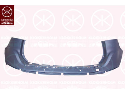 Bumper, w/primer, Rear, with hole(s) for park distance control