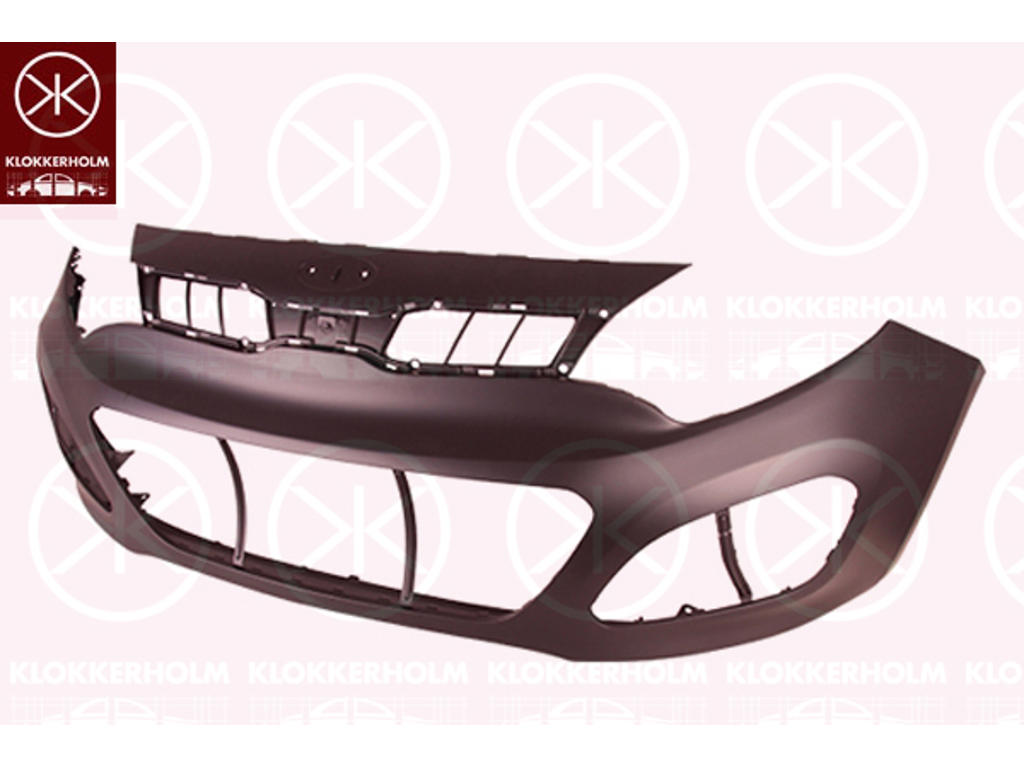 Bumper, w/primer, 3/5-drs, Front, black