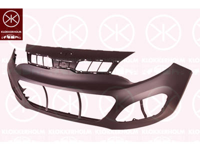 Bumper, w/primer, 3/5-drs, Front, black