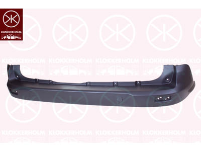 Bumper, Rear, black