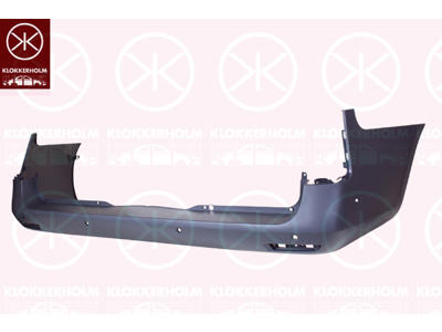 Bumper, Rear, Smooth, with hole(s) for park distance control, long wheelbase, Axle Distance [mm]: 3430, Number of bores: 6