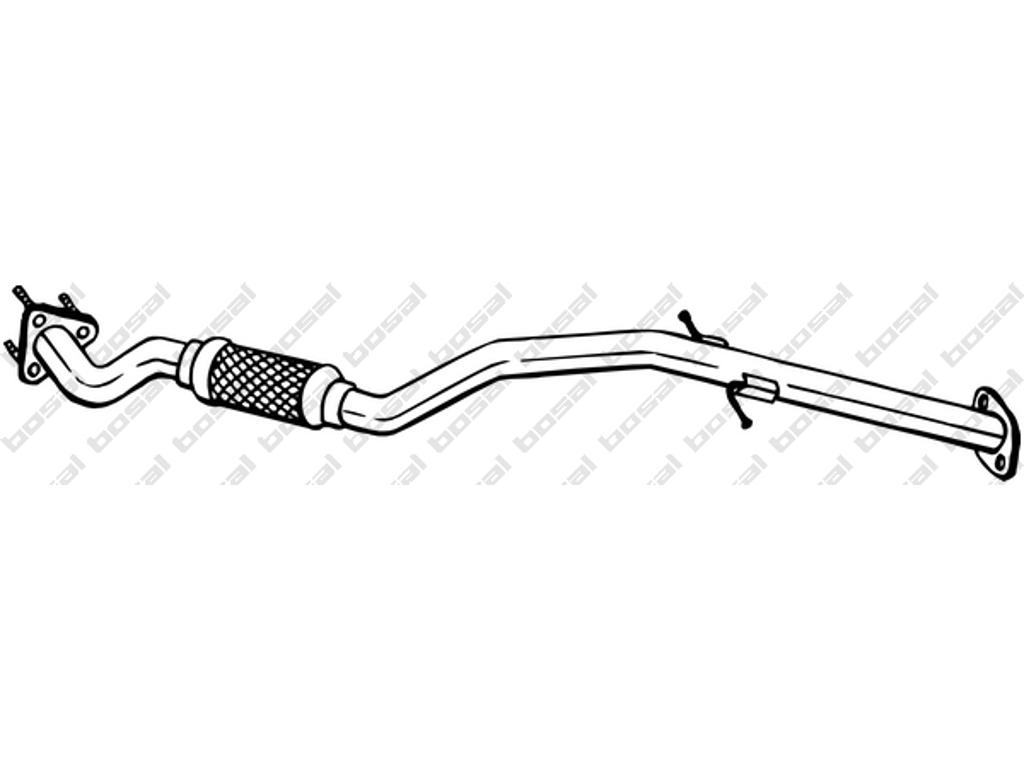 Exhaust Pipe, See accessories list for additionally required parts:  