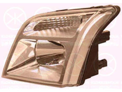 Headlight, H4, with motor for headlamp levelling, Left