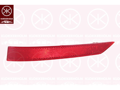 Reflex, röd, vänster bak