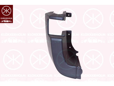Bumper, for vehicles with back doors, Left Rear