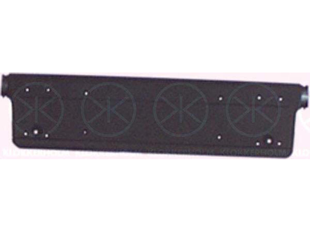 Nummerskylthållare, Fram