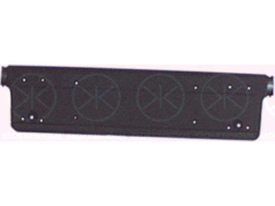 Nummerskylthållare, Fram