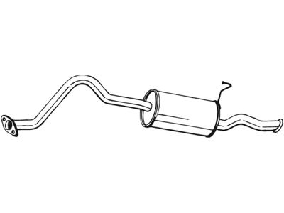 Rear Muffler, See accessories list for additionally required parts:  