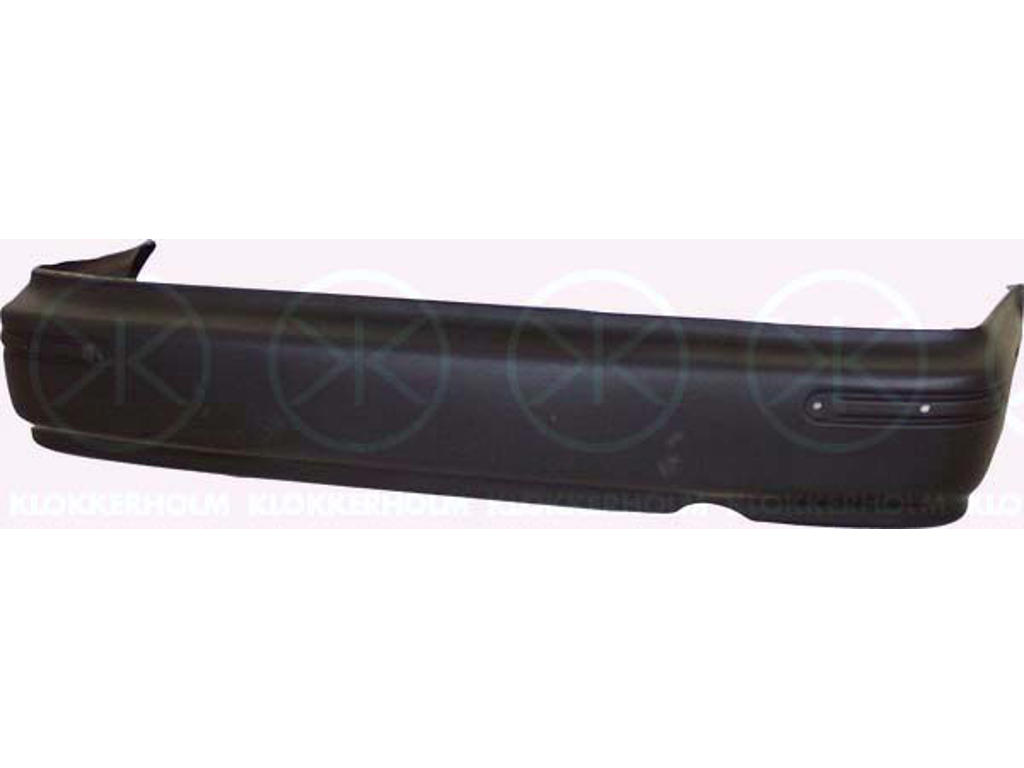 Bumper, without reinforcement, Rear, Smooth