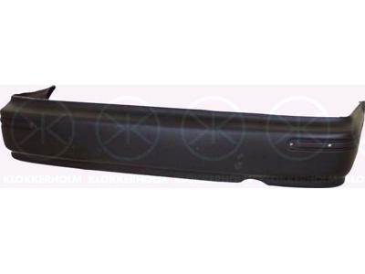 Bumper, without reinforcement, Rear, Smooth