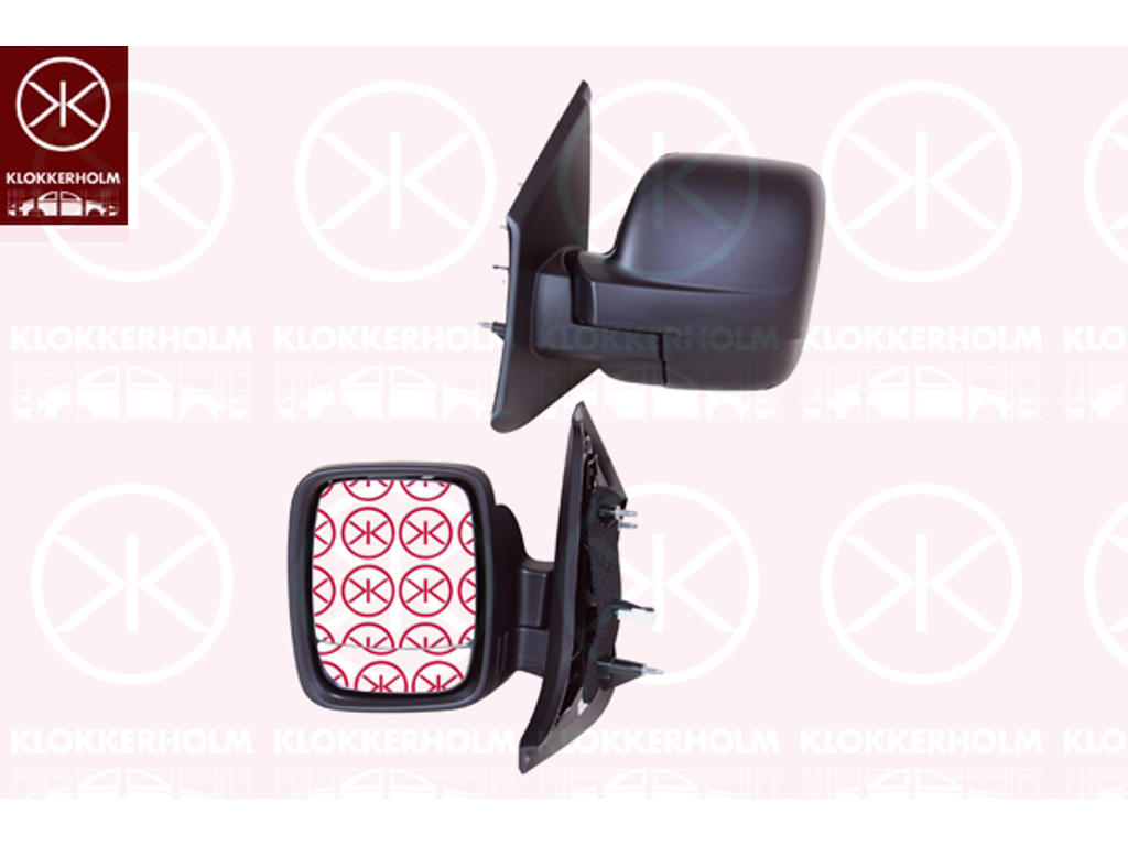 Exterior Mirror, Left, for electric mirror adjustment, Number of pins: 5, Heatable, Convex